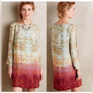 Maeve by Anthroplogie Silk Ombre Dress
